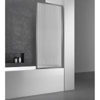 Шторка на ванну Vincea 70x140 VSB-41700FLGM профиль Вороненая сталь стекло рифленое