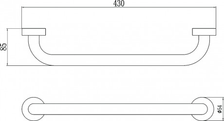 Поручень 43 см Savol S-010040