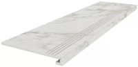 Kerama Marazzi SG540722R/GCF Ступень клееная Монте Тиберио серый светлый лаппатированный обрезной 33x119,5x0,9