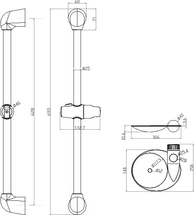 душевая штанга lemark lm8065c