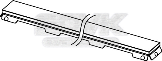 решетка tece tecedrainline 601292: прямая, стекло, 120 см, черная