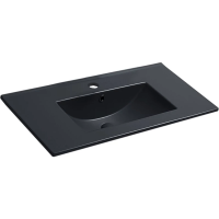 Раковина встраиваемая Vincea VBS-13975MB 76,3х46,6 см, черный матовый
