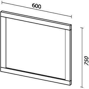 зеркало sanvit кантри 60