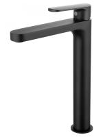 Смеситель WONZON & WOGHAND WW-H1034-MB для раковины, высокий, черный матовый