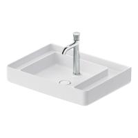 Раковина Duravit Bento Starck Box 2379652000 подвесная 650х480мм,, с 1 отв под смеситель, белая с покрытием HygieneGlaze