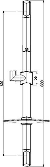 душевая штанга lemark lm8066c