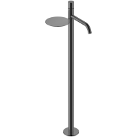 Смеситель напольный для раковины Boheme Stick Diamond 120-SGM графит глянец