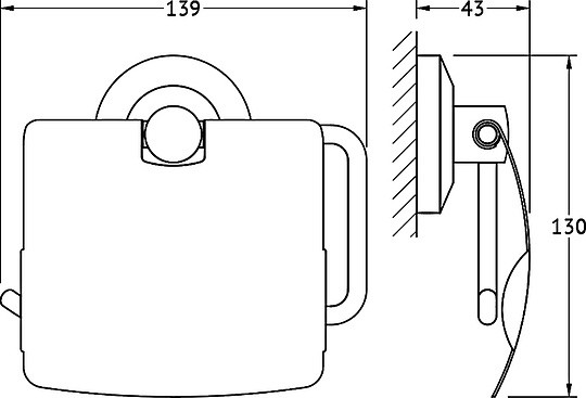 Держатель туалетной бумаги FBS Standard STA 055