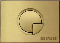 Кнопка смыва Berges Novum R8 для инсталляции, АБС-пластик, бронза