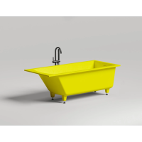 Ванна из литьевого мрамора Salini S-Stone Cascata Kit 104823MF 170x70 см, покраска по RAL матовый полностью