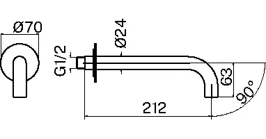 излив plumberia selection ixo spt0060or для ванны, золото 24 карат