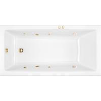 Акриловая ванна Excellent Wave 180x80 "SOFT" цвет золото с гидромассажем