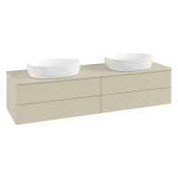 Тумба под раковину 160х50 см Villeroy & Boch Antao L28110HJ цвет Stone Grey Matt Lacquer