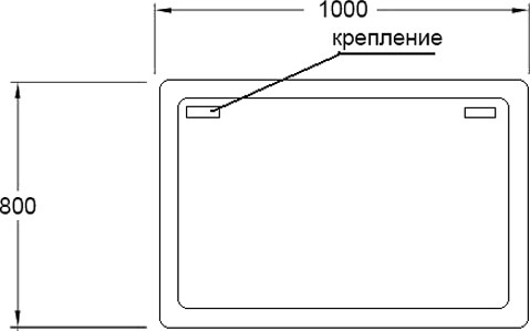 зеркало sanvit армония 100