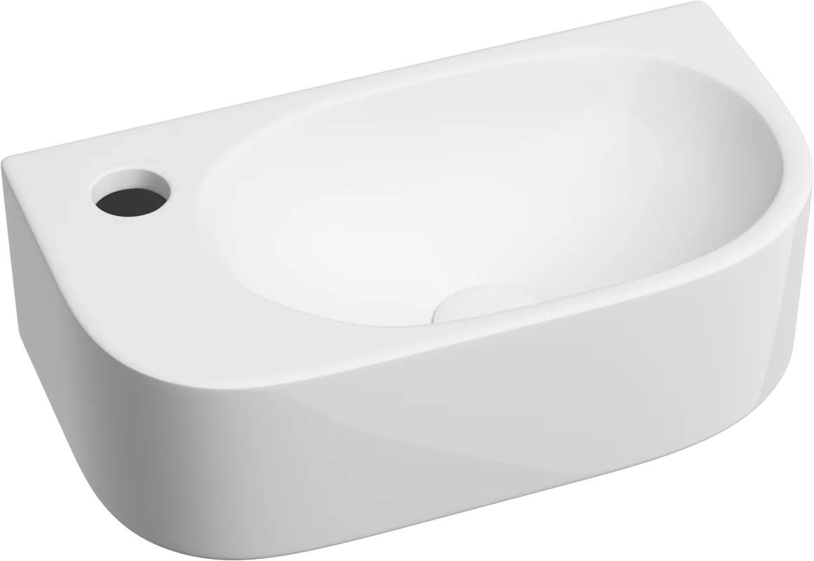 Раковина Ceramicanova Element CN6066R подвесная, чаша справа, 40х21.5 см, белая