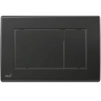 Кнопка для инсталляции AlcaPlast Basic M278 для унитаза, пластиковая, черная матовая