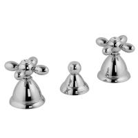 Cмеситель Fima Carlo Frattini Olivia F5032CR для биде, на 3 отв., с донным клапаном, хром