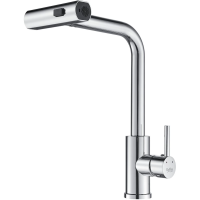 Смеситель для кухни Raffine F203 с выдвижным изливом, хром