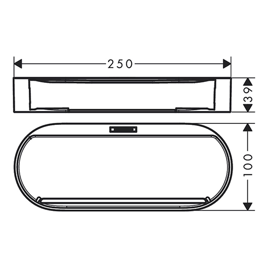 Корзина для хранения Hansgrohe WallStoris 27913670, матовый черный