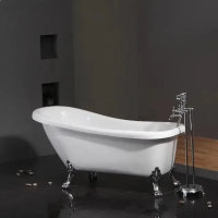 Акриловая ванна Ceruttispa Vito CT9320 150x74 см, отдельностоящая, белый