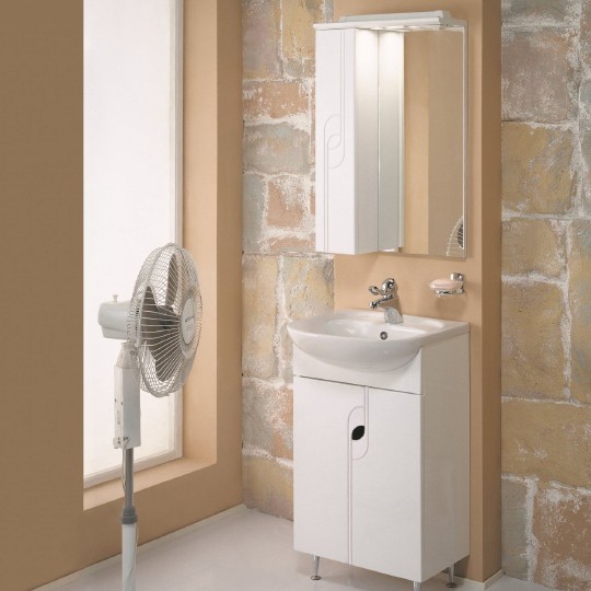 зеркальный шкаф акватон панда 50 l 1a007402pd01l