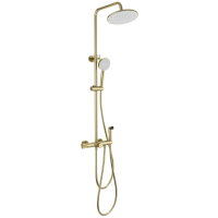 Душевая система Wonzon & Woghand WW-B3097-A-BG 230 мм, с термостатом, золотой матовый