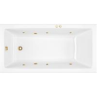 Акриловая ванна Excellent Wave 160x80 "SOFT" цвет золото