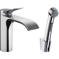 Смеситель для раковины с гигиеническим душем Hansgrohe Vivenis 75210000