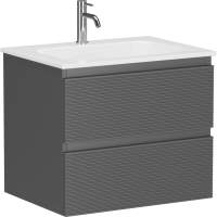 Тумба под раковину Sancos Folk 60 FL60GS подвесная Grey soft