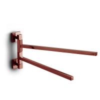 Полотенцедержатель двойной 37 см Bertocci Settecento 145 0736 5500, подвесной, цвет: розовое золото