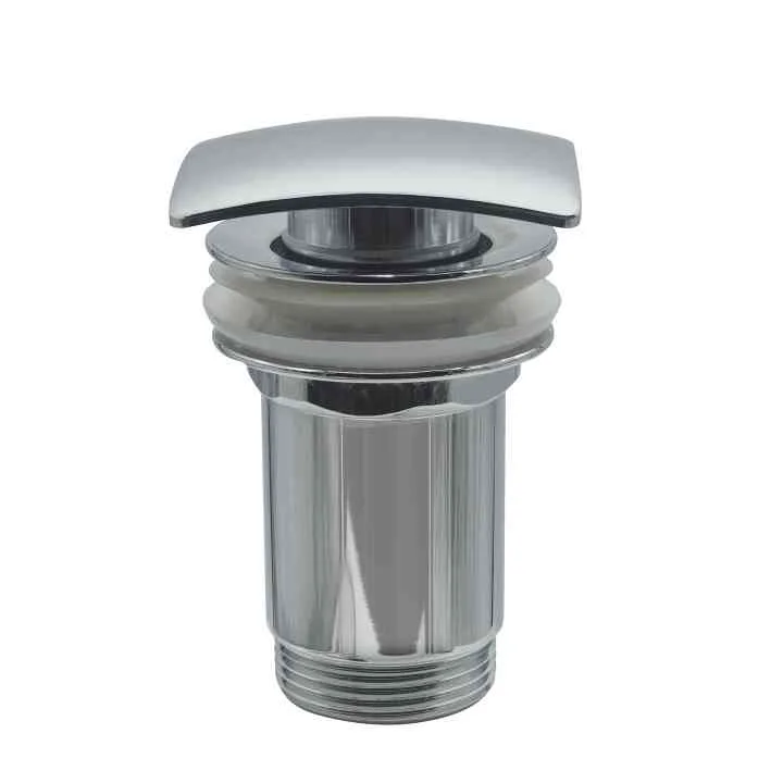 Донный клапан Plastbrno EUVCR05 для раковины, без перелива, хром