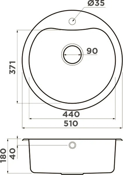 мойка кухонная omoikiri saroma 51-1 in нержавеющая сталь