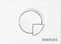 Кнопка смыва Berges Novum R1 040021 для инсталляции, АБС-пластик, белая глянцевая