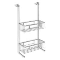 Colombo Design Complementi Полочка-решетка двойная для душа, хром