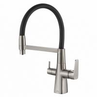 Смеситель для кухни ZorG Steel Hammer SH 818-6 SATIN