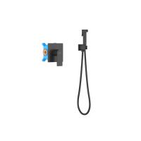 Гигиенический душ со смесителем Aquatek Лира AQ1419MB, цвет Черный матовый
