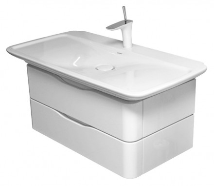 раковина полувстраиваемая 100 см duravit puravida 0371100000