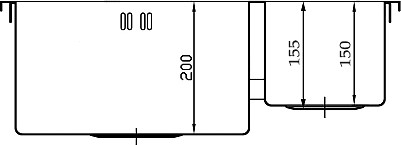 кухонная мойка seaman eco marino smb-6151drs