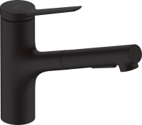 Смеситель для кухни Hansgrohe Zesis M33 sBox lite 74803670, черный матовый