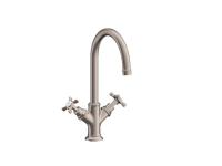 Смеситель для раковины, Hansgrohe, Axor Montreux, цвет-сталь
