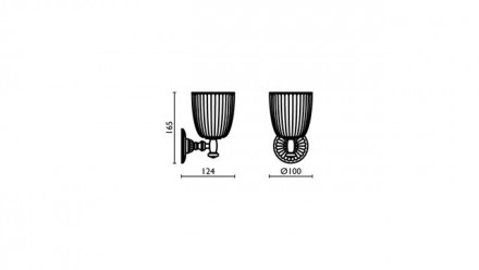 Стакан для зубных щеток Bagno & Associati Aida AA14251