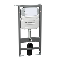 Инсталляция Ceramicanova Envision Flat CN1002W для унитаза с клавишей смыва белая
