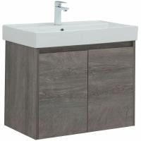 Тумба с раковиной Aquanet Nova Lite 75 302527 подвесная Дуб рошелье