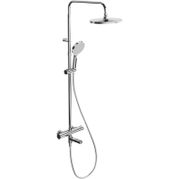 Душевая система Kerama Marazzi Fonte FO.302.KM.CR 254 мм, с термостатом, хром