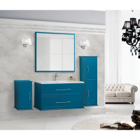 Зеркало Cezares Tiffany 45048 98x90 см, с LED-подсветкой, антизапотеванием, Blu Petrolio