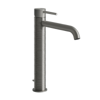 Смеситель Gessi Trame 54303#239 для раковины, высокий, с донным клапаном, цвет шлифованная сталь