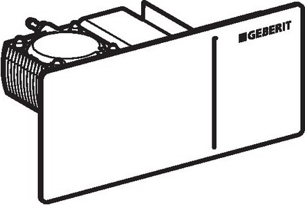 кнопка для инсталяции geberit sigma 70 115.630.si.1 цвет белый