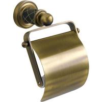 Держатель туалетной бумаги Boheme Murano 10901-B-BR с крышкой Бронза Черный