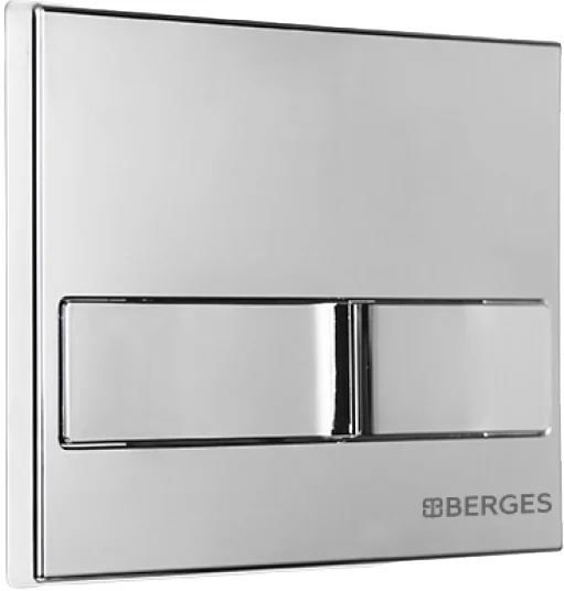 кнопка смыва berges novum l3 040013 для инсталляции, абс-пластик, хром
