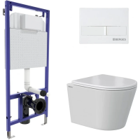 Комплект подвесной унитаз Berges Vita + система инсталляции Berges Novum L1 043373